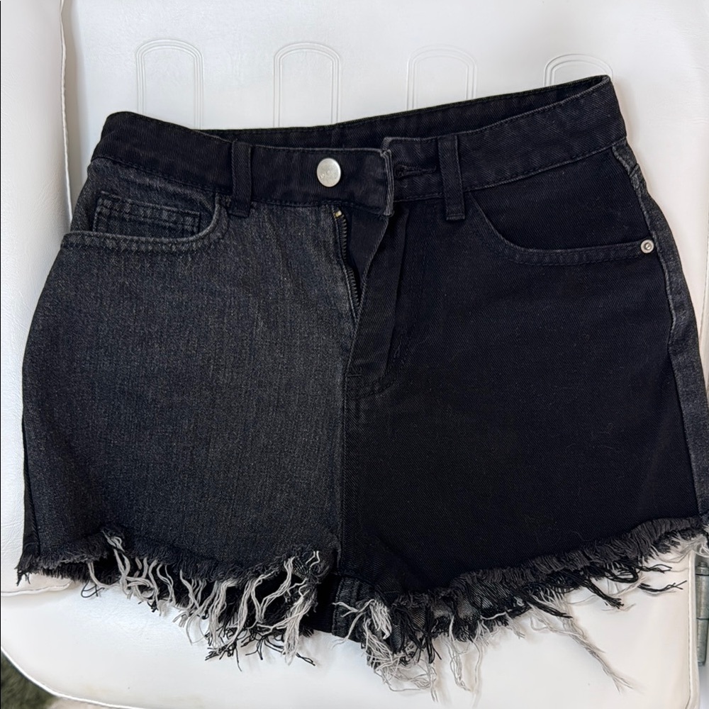 Black Denim Women's Shorts